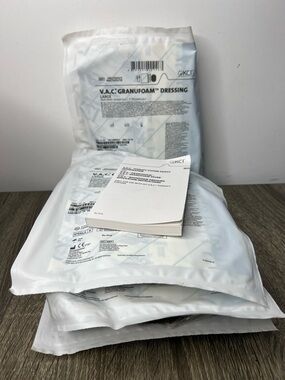 V.A.C. Granufoam VAC Dressing Large KCI Lot of 4 Sealed Packages No Box